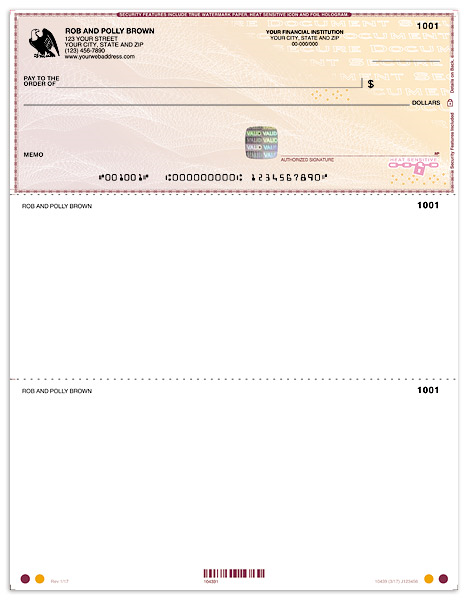 High Security Laser Check on Top - Burgundy Safety