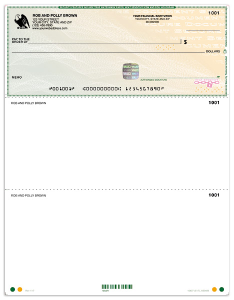 High Security Laser Check on Top - Green Safety