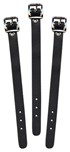 Black Leather Straps Image 1