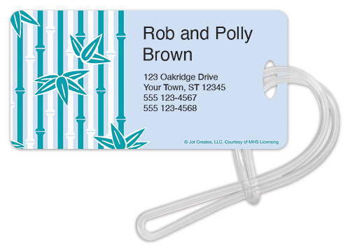 Underwater Bamboo Luggage Tag