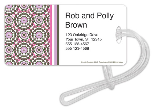 Sweet Suzani Luggage Tag