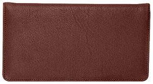 Brown Leather Checkbook Cover