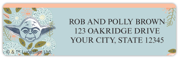 <i>Star Wars</i> Organic Blooms Address Labels