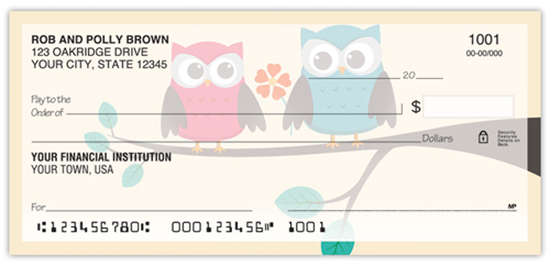 Whimsical Owls Checks