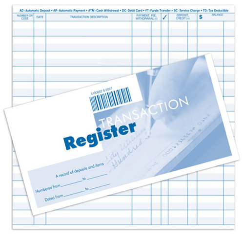 Personal Check Registers