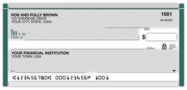 Pinstripe Green Checks