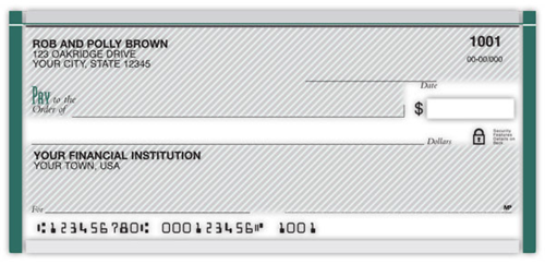 Pinstripe Green Checks