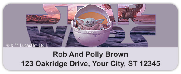 <i> Star Wars </i> The Child Address Labels