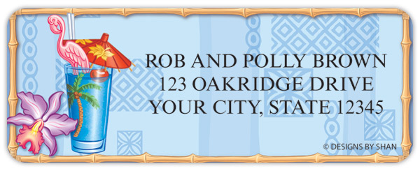 Designs by Shan Taste of Paradise Address Labels