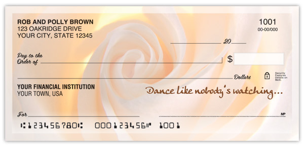 Dance Like No One's Watching Checks