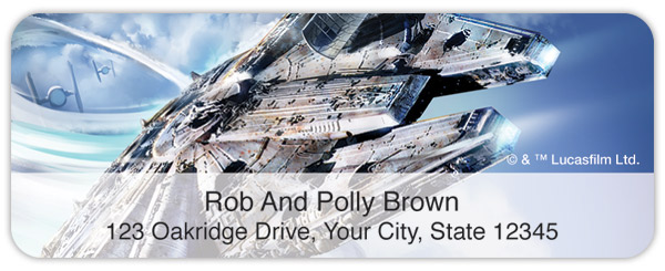 <i> Star Wars </i> Vehicles Address Labels