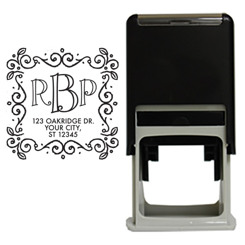 Eve Open Monogram Square Stamp