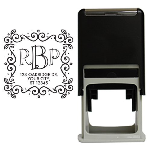 Eve Open Monogram Square Stamp