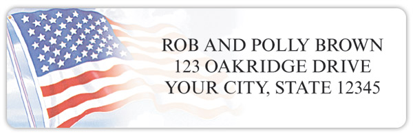 Stars & Stripes Address Labels