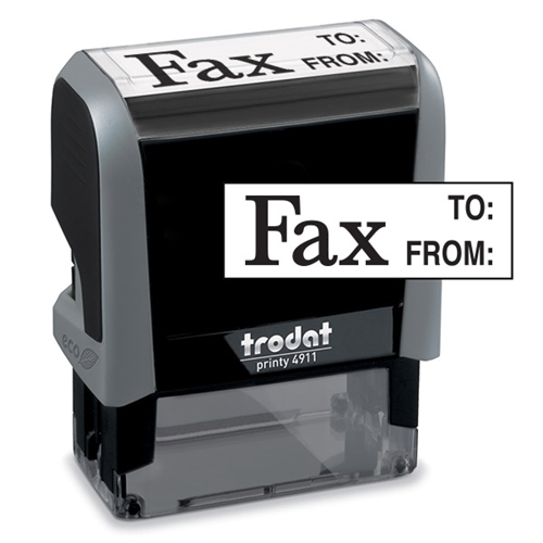 FAX TO/FROM Stock Title Stamp