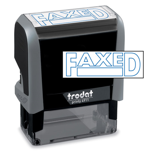FAXED Stock Title Stamp