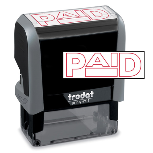 PAID Stock Title Stamp