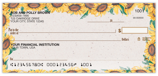 Sunflowers Checks