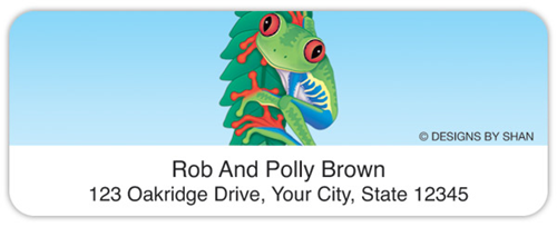 Designs by Shan&amp;#153; Red-Eyed Tree Frog Address Labels