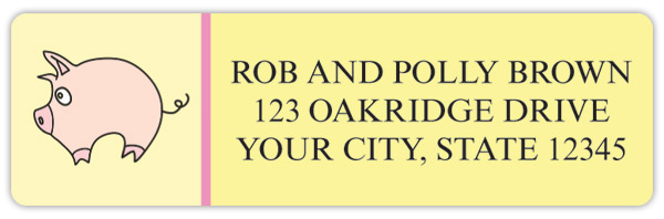 When Pigs Fly Address Labels