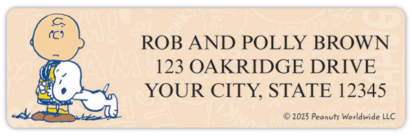 Charlie Brown Address Labels