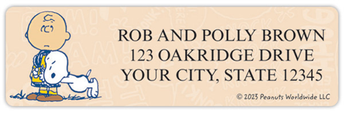 Charlie Brown Address Labels
