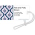 Preppy Sweet Damask Luggage Tag Image 2